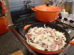 Bacon and onions